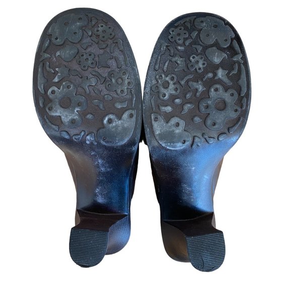 Vintage Mudd Y2K Faux Leather Chunky Block Heel Slide Slip On Mules Shoes-7.5 - Picture 8 of 11